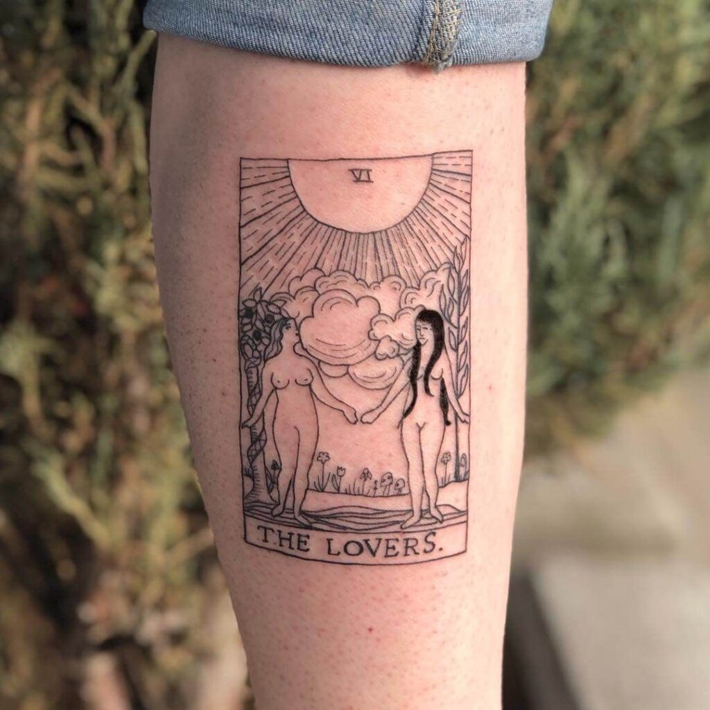 Toplist+ Awesome Tarot Card Tattoo Ideas (2023) 1146 Tarot Card Tattoo 157