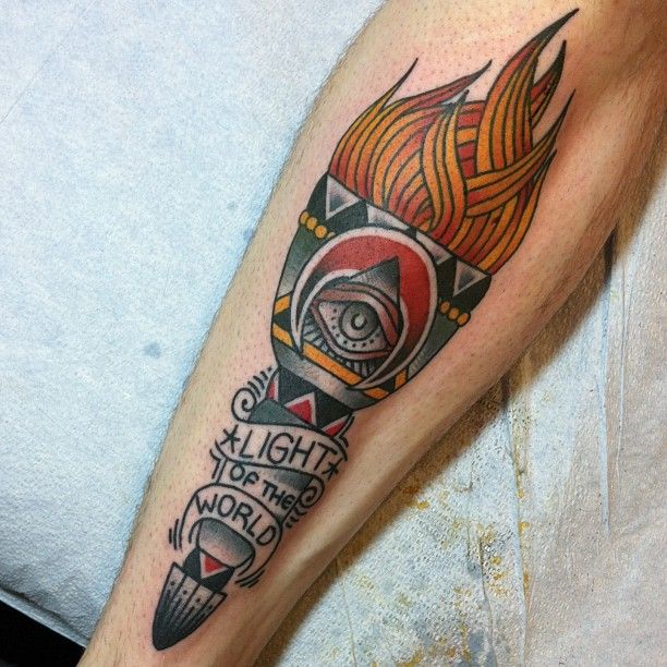 195+ Fierce Torch Tattoo Designs (2023) 906 Torch Tattoo 102