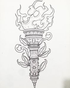 Torch Tattoo 142