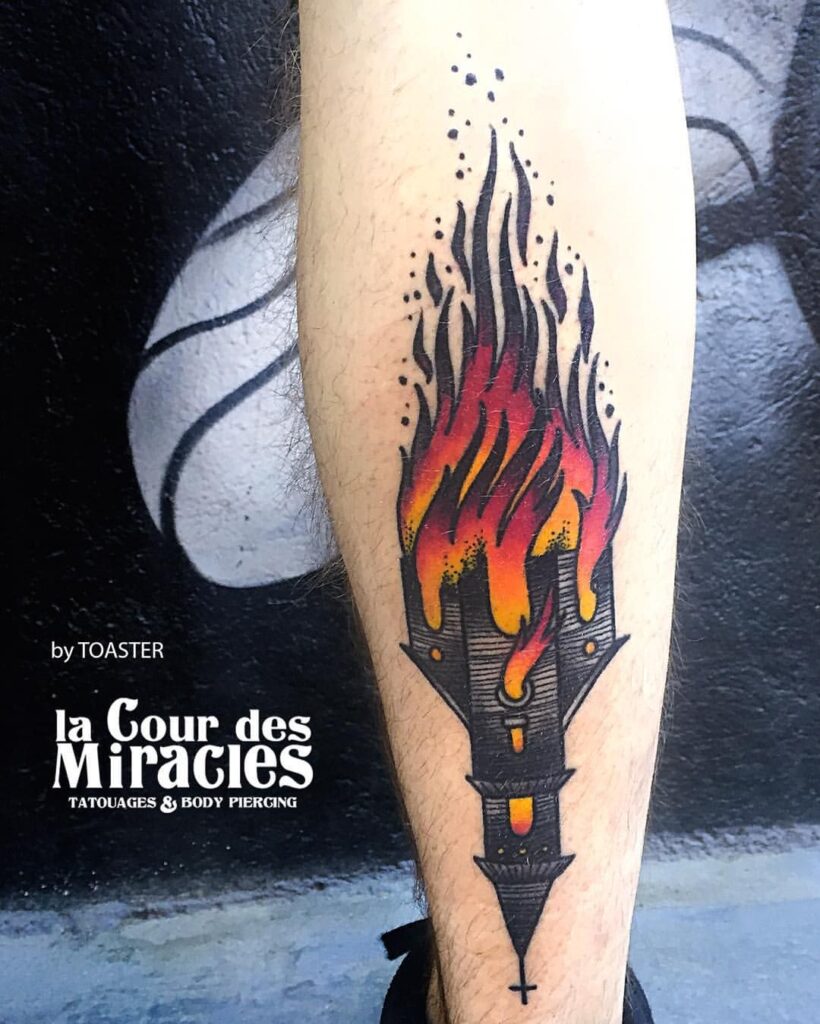 195+ Fierce Torch Tattoo Designs (2023) 975 Torch Tattoo 171