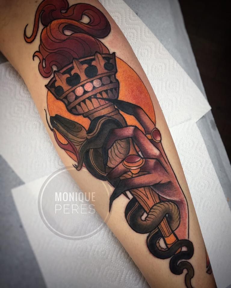 195+ Fierce Torch Tattoo Designs (2023) 837 Torch Tattoo 33