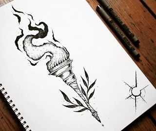 195+ Fierce Torch Tattoo Designs (2023) 876 Torch Tattoo 72