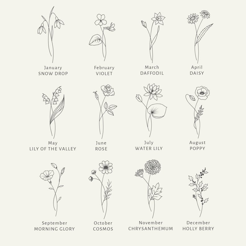 180+ Beautiful Birth Flower Tattoo Ideas (2024) - TattoosBoyGirl