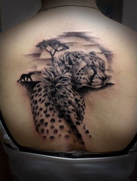 Cheetah Tattoo 105