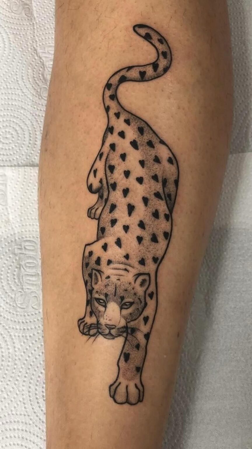 210 Beautiful Cheetah Tattoo Designs 2023 TattoosBoyGirl   Cheetah Tattoo 23 864x1536 