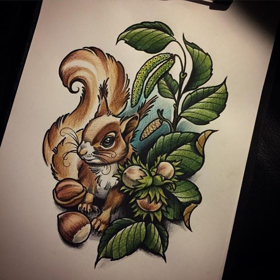 Squirrel Tattoo 16