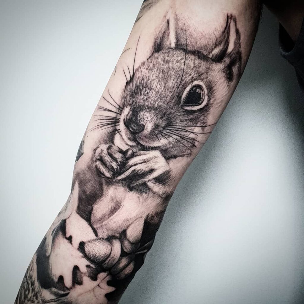Toplist+ Cute Squirrel Tattoo Designs (2023) 1080 Squirrel Tattoo 184