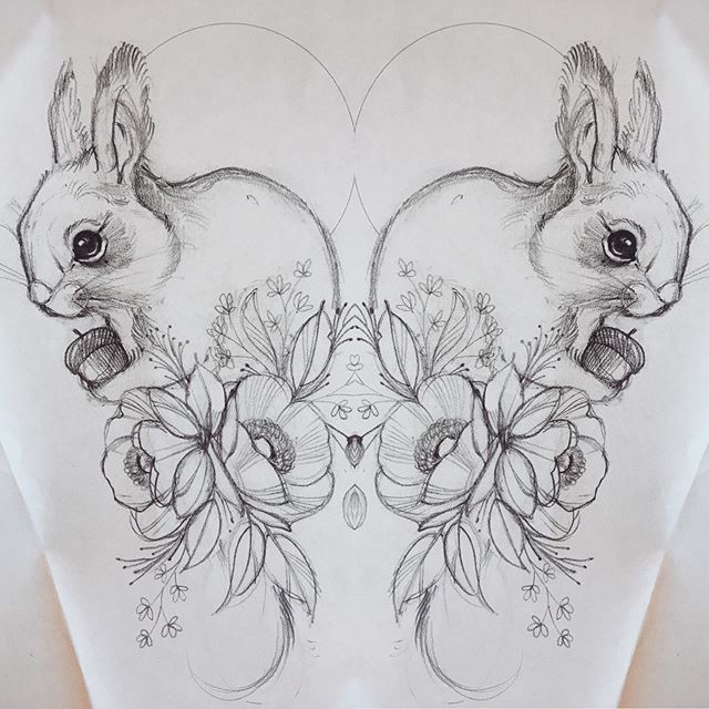 Toplist+ Cute Squirrel Tattoo Designs (2023) 1094 Squirrel Tattoo 198