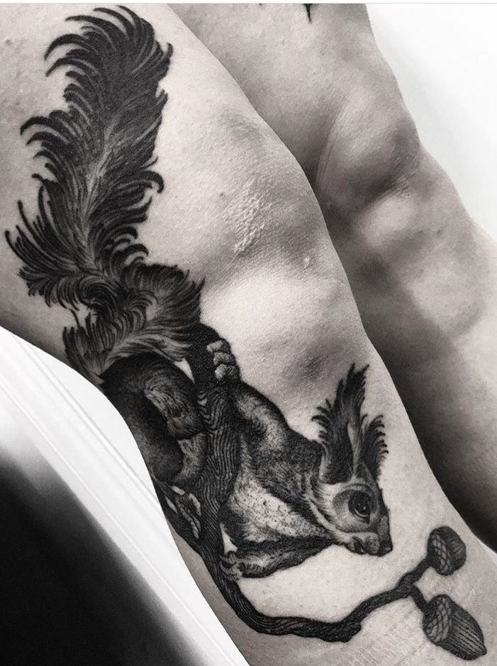 Toplist+ Cute Squirrel Tattoo Designs (2023) 922 Squirrel Tattoo 23