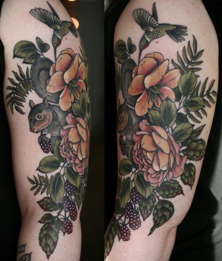 Toplist+ Cute Squirrel Tattoo Designs (2023) 972 Squirrel Tattoo 75