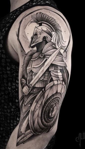 300+ Powerful Warrior Tattoo Designs (2023) 1440 Warrior Tattoo 10