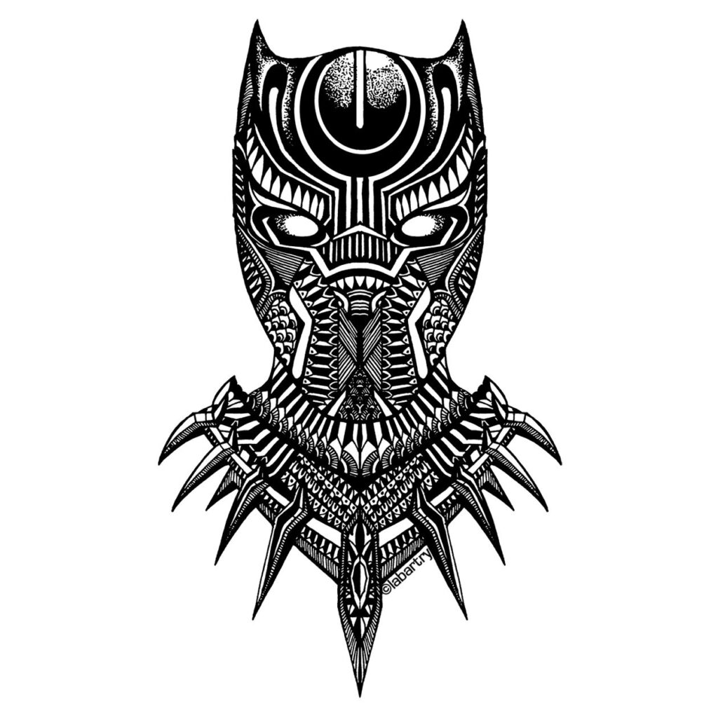 Black Panther Tattoos 41