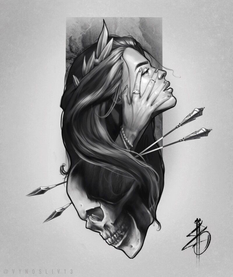 Toplist+ Pretty Black and Grey Tattoo Designs (2023) 1127 Black And Grey Tattoo 165