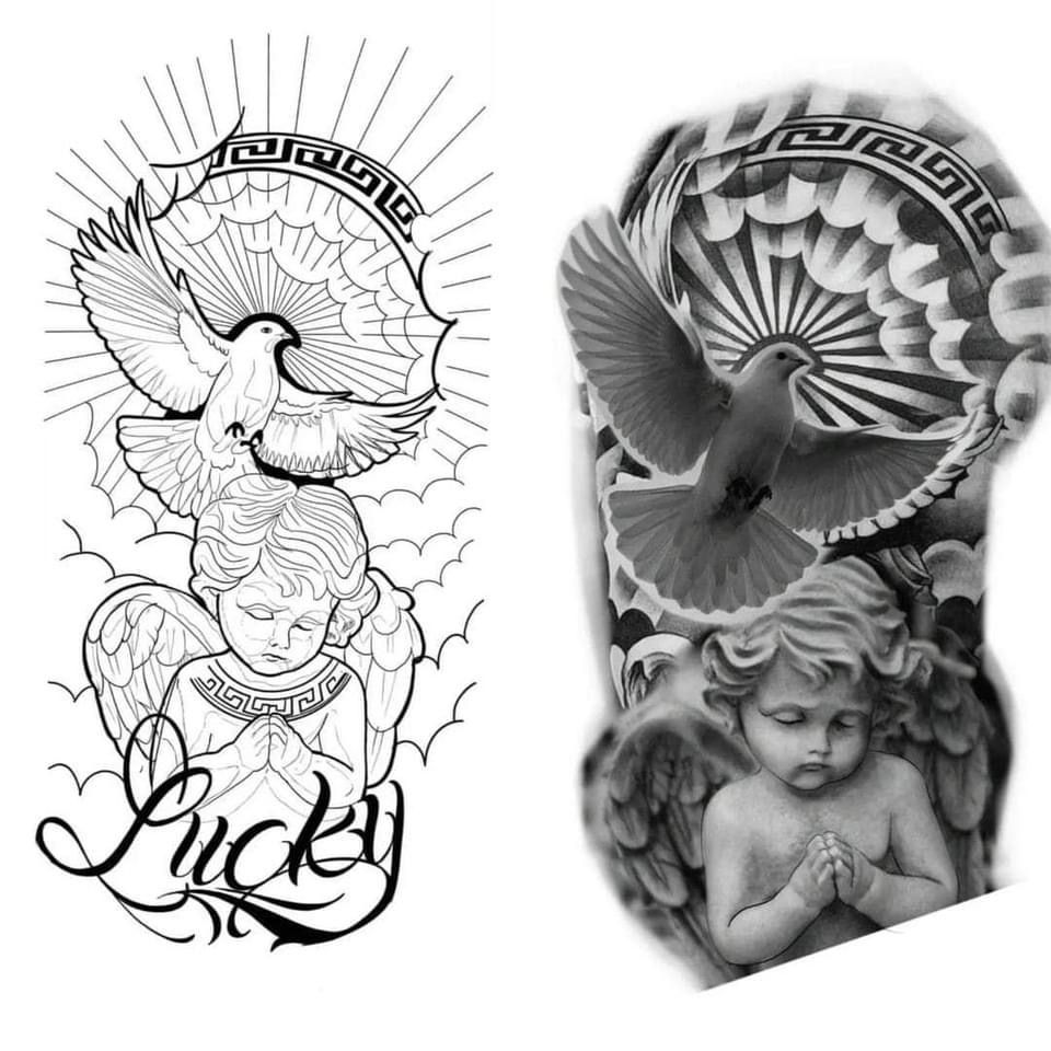 Toplist+ Pretty Black and Grey Tattoo Designs (2023) 1166 Black And Grey Tattoo 204