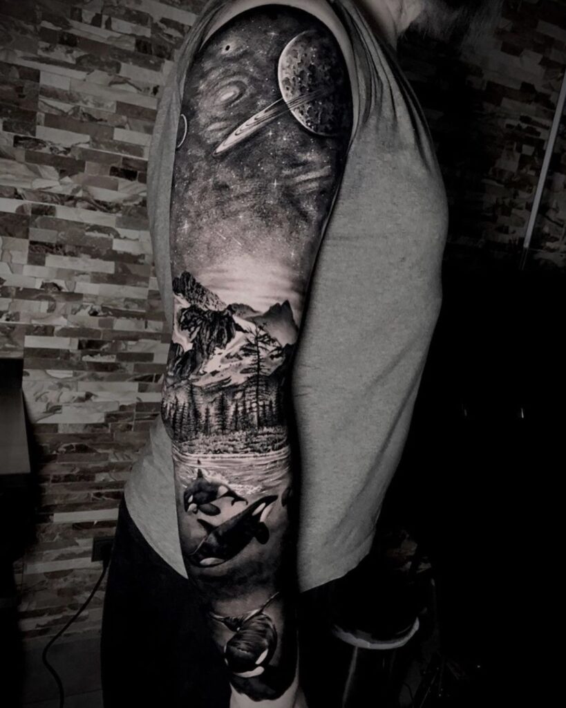 Black And Grey Tattoo 219