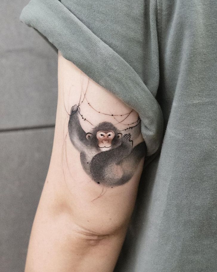 Monkey Tattoo 111