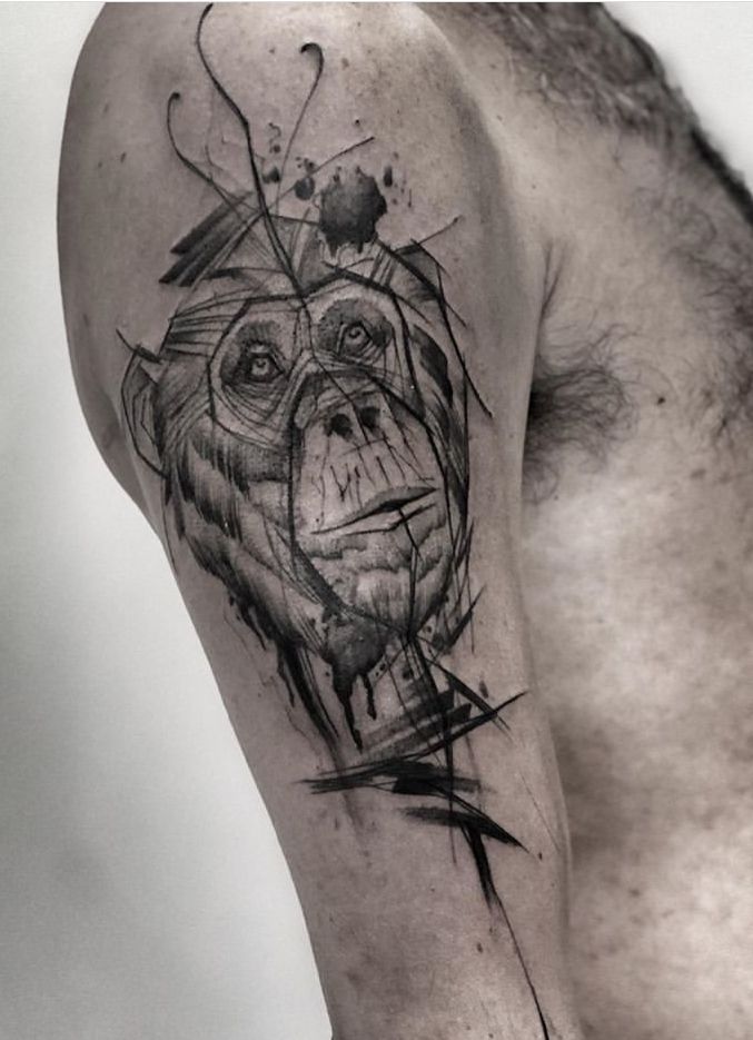 Toplist+ Amazing Monkey Tattoo Designs (2023) 1116 Monkey Tattoo 149