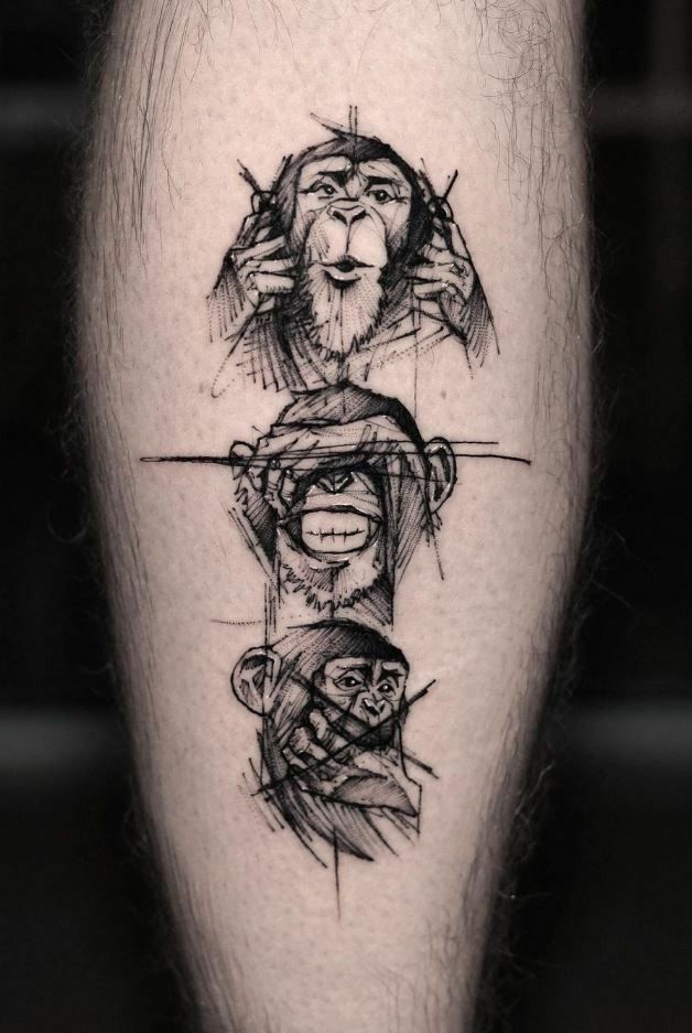 Monkey Tattoo 2