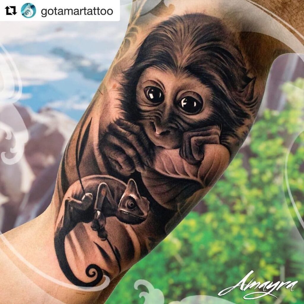 Monkey Tattoo 203