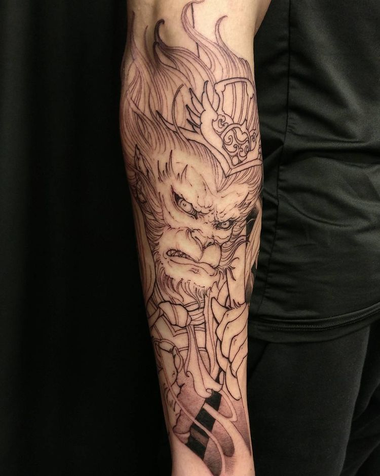 Toplist+ Amazing Monkey Tattoo Designs (2023) 1013 Monkey Tattoo 46