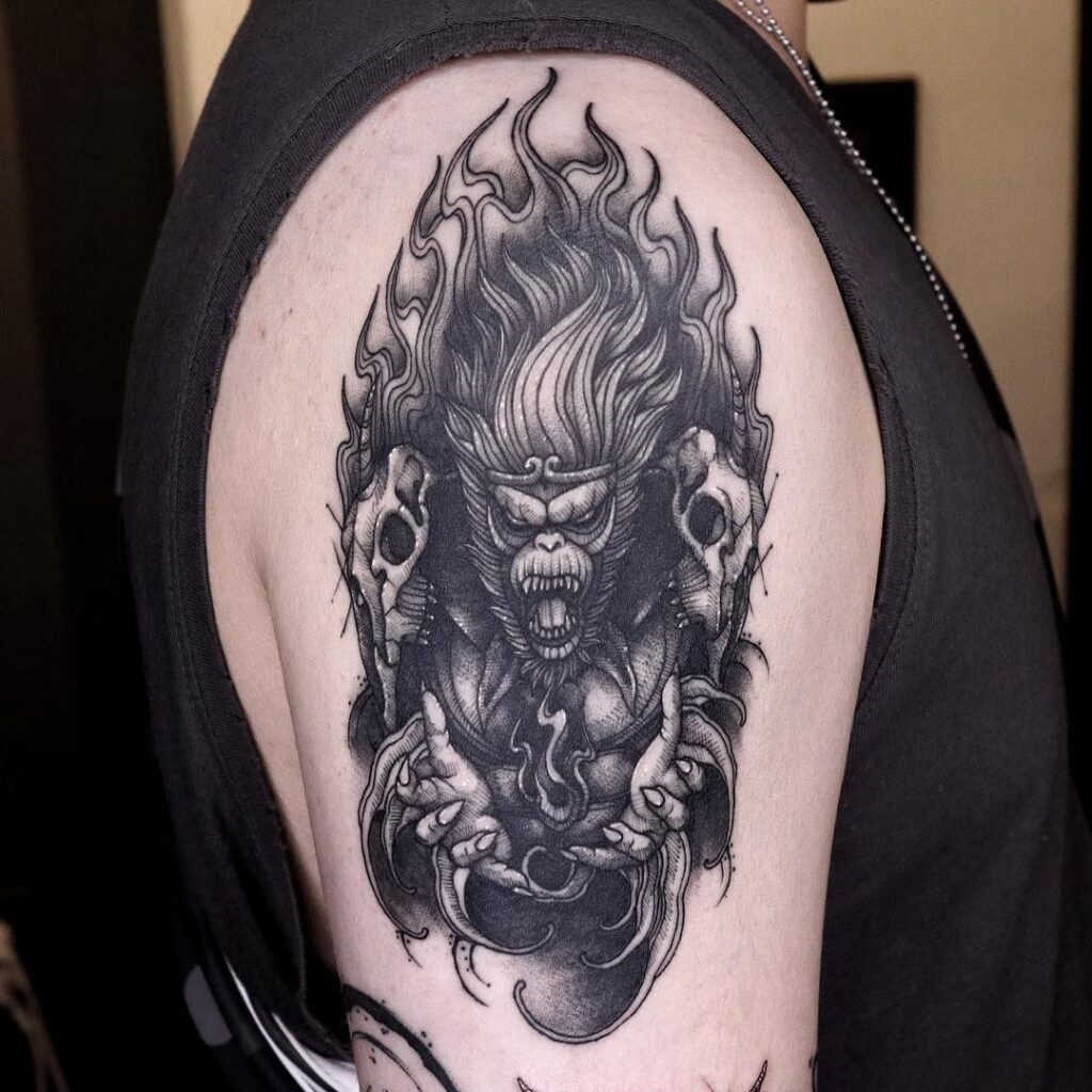 Toplist+ Amazing Monkey Tattoo Designs (2023) 1030 Monkey Tattoo 63