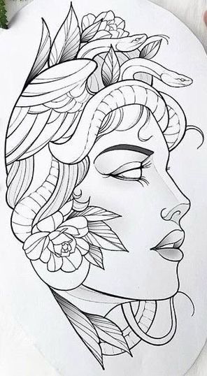 Outline Tattoos 152