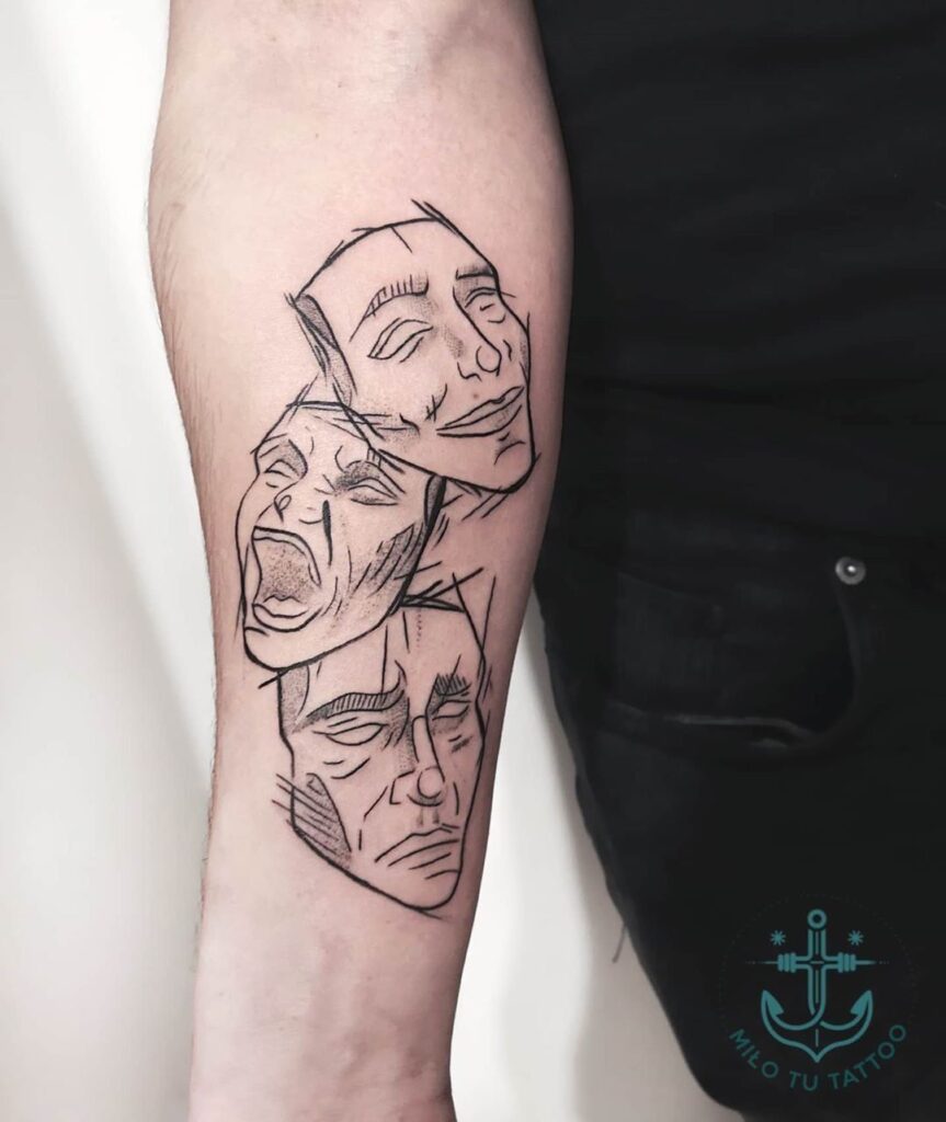 Outline Tattoos 63