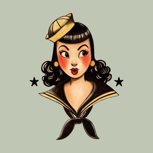 Pin Up Girl Tattoos 12