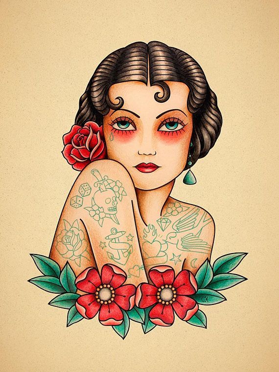 Pin Up Girl Tattoos 122