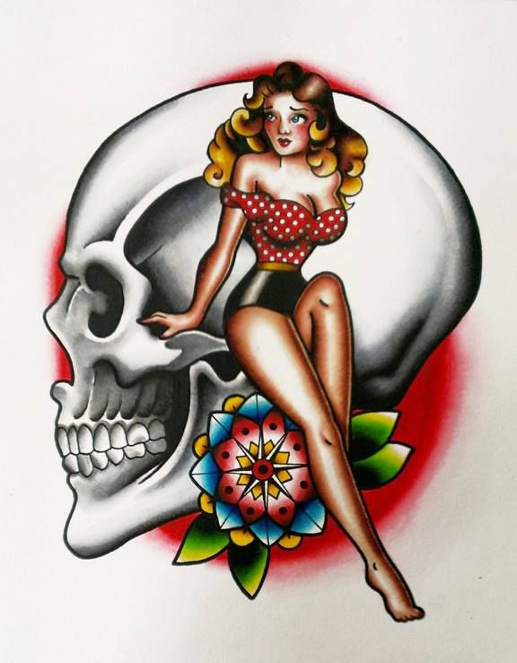 Pin Up Girl Tattoos 128