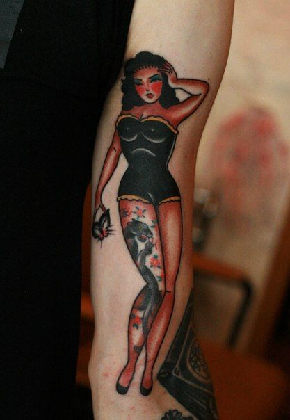 Pin Up Girl Tattoos 15