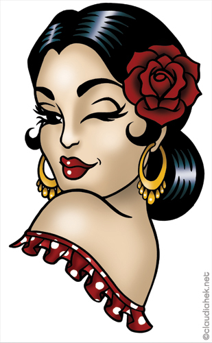 Pin Up Girl Tattoos 17