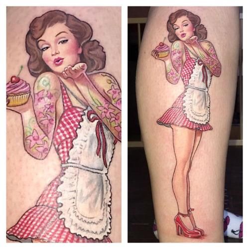 Pin Up Girl Tattoos 173