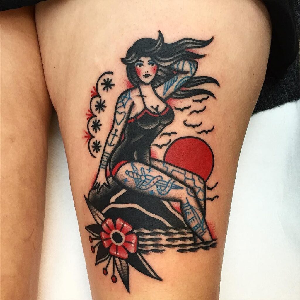 Pin Up Girl Tattoos 174