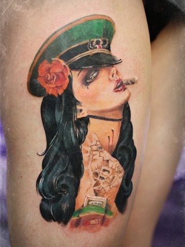 Pin Up Girl Tattoos 175