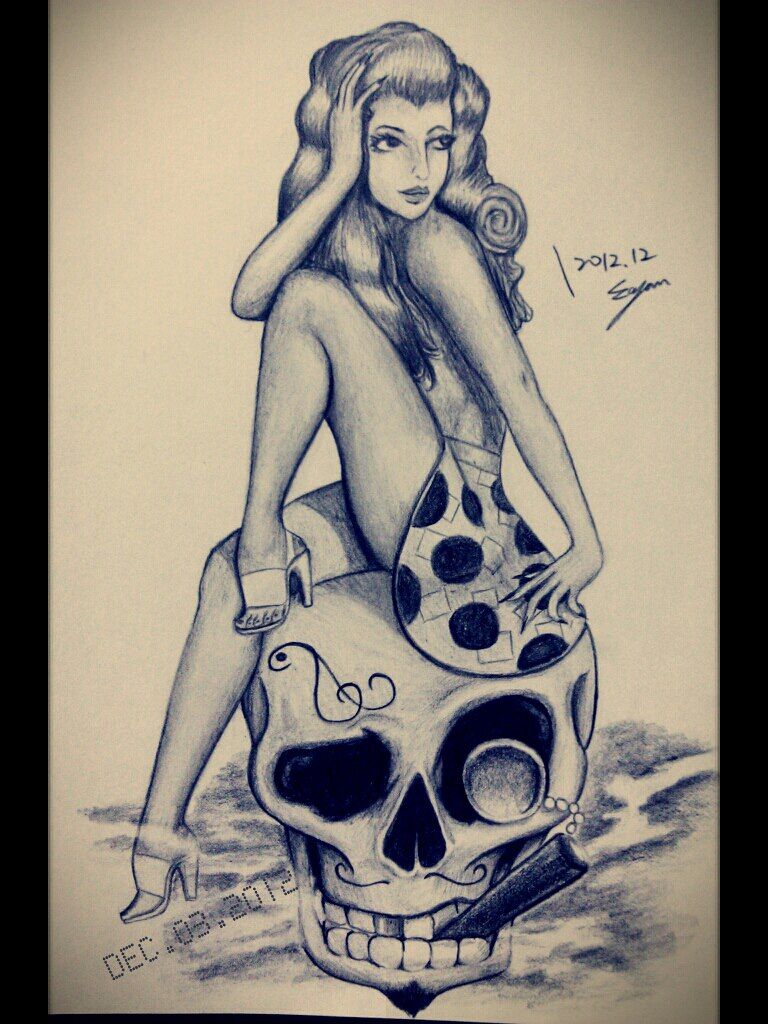 Pin Up Girl Tattoos 177