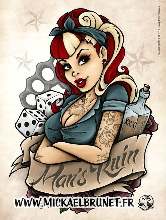 Pin Up Girl Tattoos 187