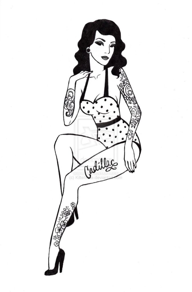 Pin Up Girl Tattoos 30