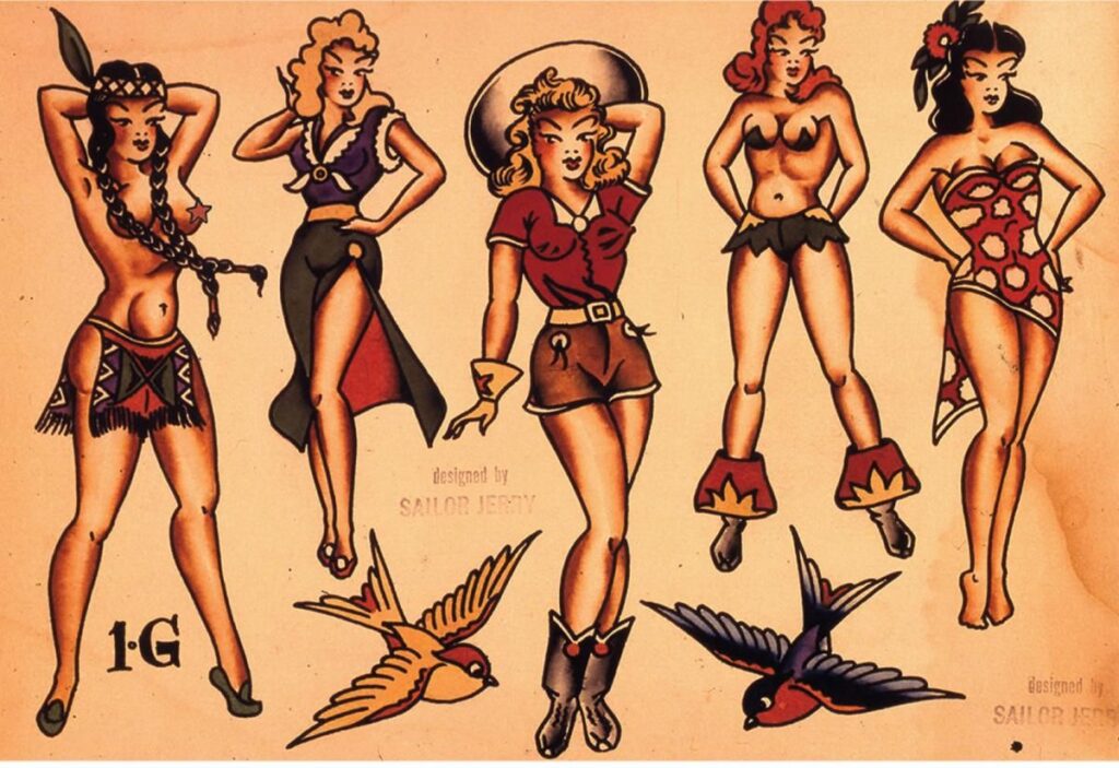 Pin Up Girl Tattoos 47