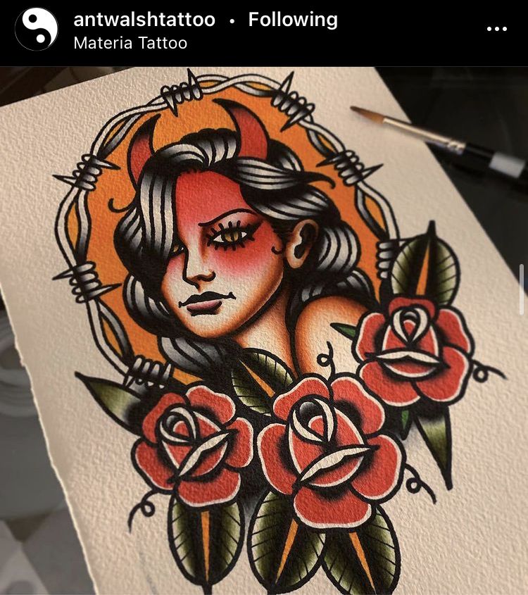 Pin Up Girl Tattoos 50