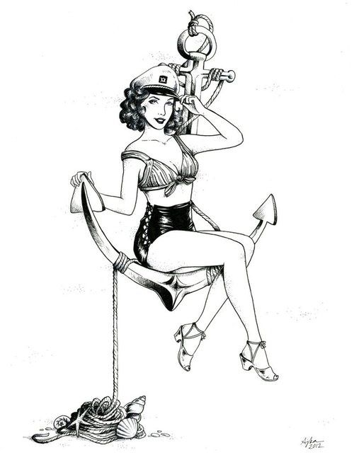 Pin Up Girl Tattoos 6
