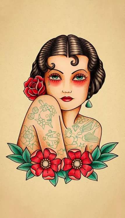 Pin Up Girl Tattoos 62