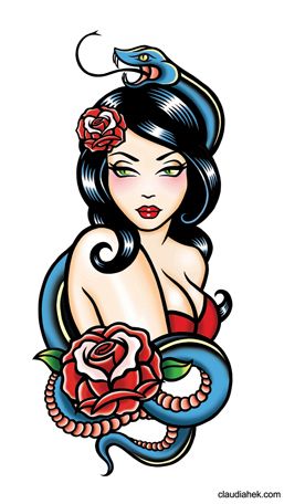 Pin Up Girl Tattoos 76