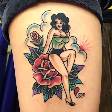 Pin Up Girl Tattoos 98