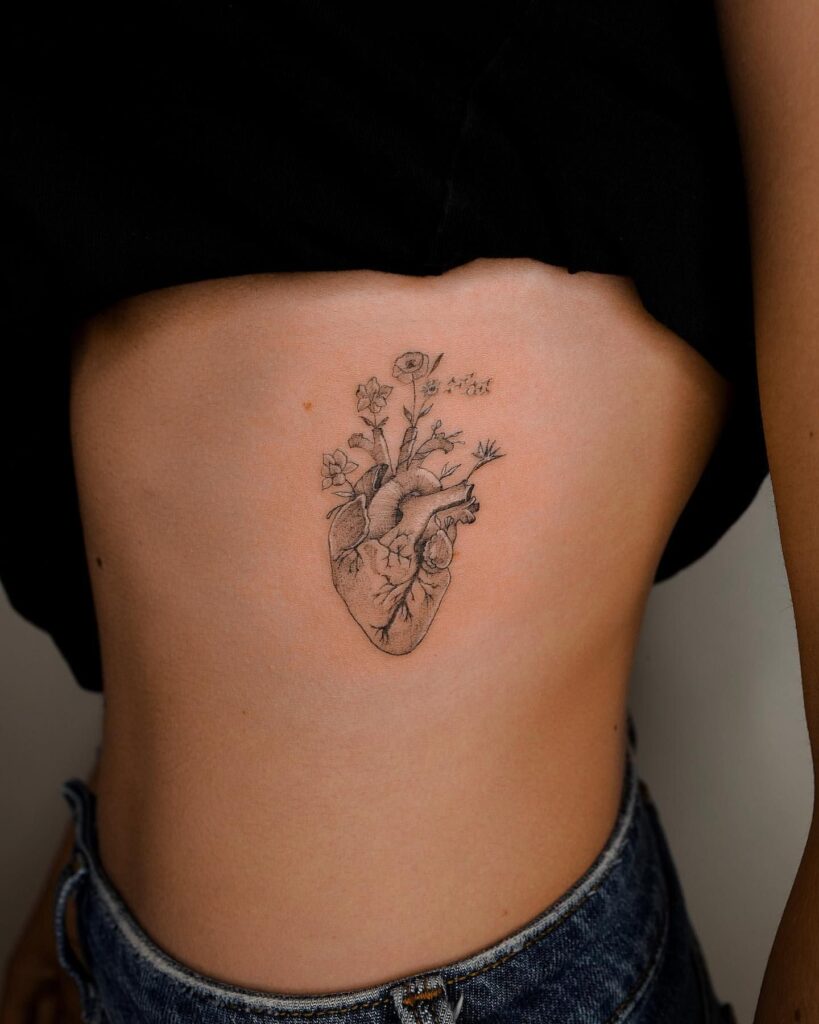 Heart Side Tattoo 1