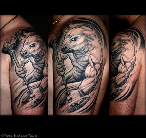 Minotaur Tattoo 158