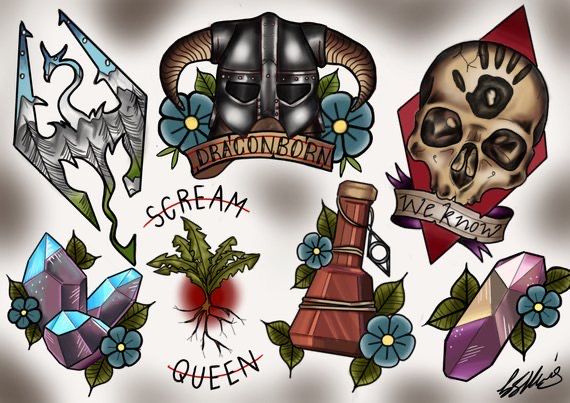 Skyrim Tattoo 106