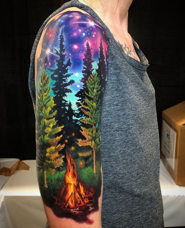 Camping Tattoos 34