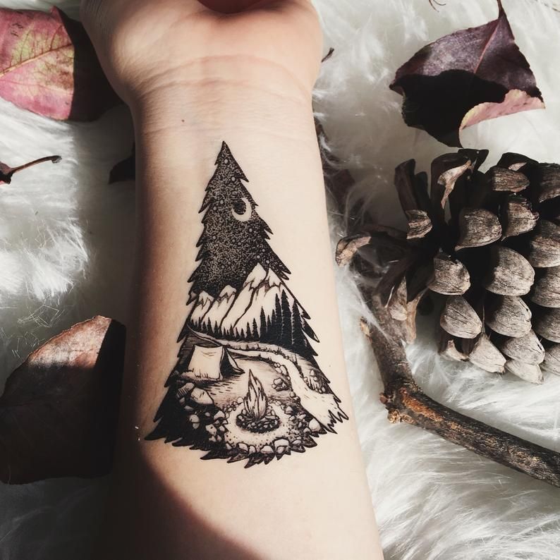 Camping Tattoos 58