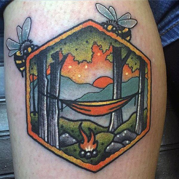Camping Tattoos 61